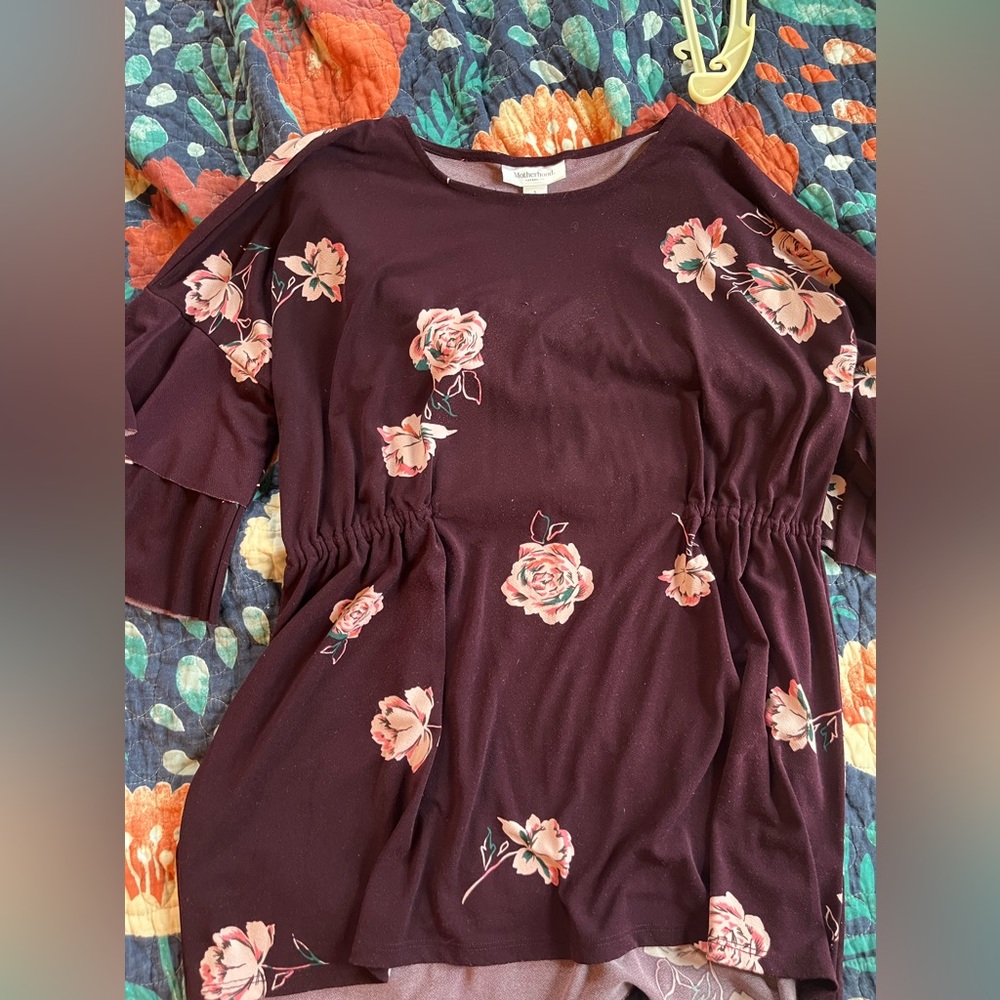 Floral Motherhood Maternity Top